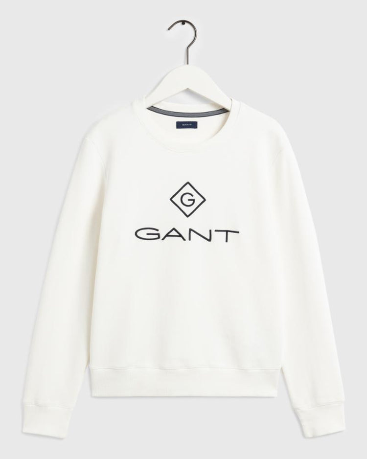 Gant Apparel Womens LOCK UP C-NECK SWEAT 113/EGGSHELL
