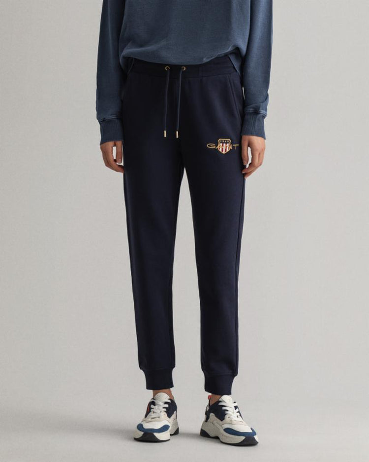 Gant Apparel Womens ARCHIVE SHIELD SWEAT PANT 433/EVENING BLUE