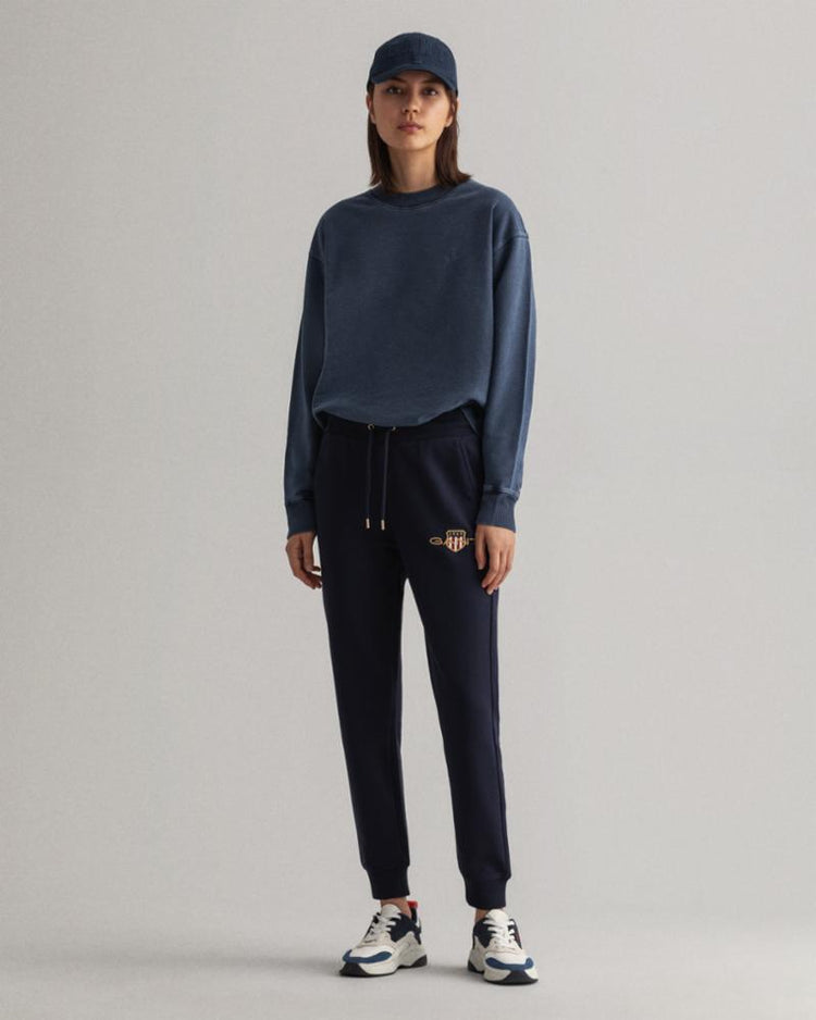 Gant Apparel Womens ARCHIVE SHIELD SWEAT PANT 433/EVENING BLUE