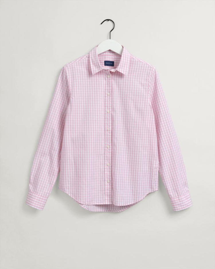 Gant Apparel Womens REG BROADCLOTH GINGHAM SHIRT 614/PREPPY PINK