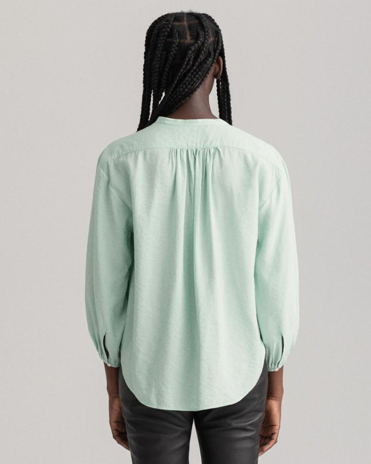 Gant Apparel Womens POP OVER BLOUSE 334/PORCELAIN GREEN