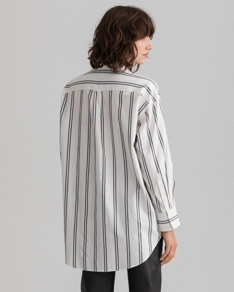 Gant Apparel Womens OS STRIPE SHIRT 409/CLASSIC BLUE