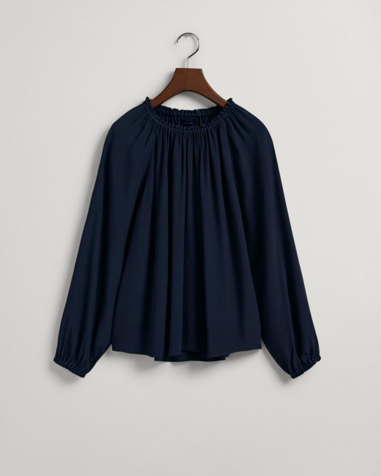 Gant Apparel Womens BOATNECK BLOUSE 409/CLASSIC BLUE