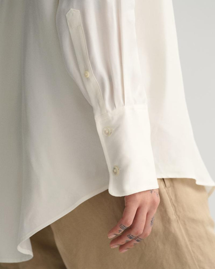 Gant Apparel Womens RELAXED FLAP POCKET SHIRT 113/EGGSHELL