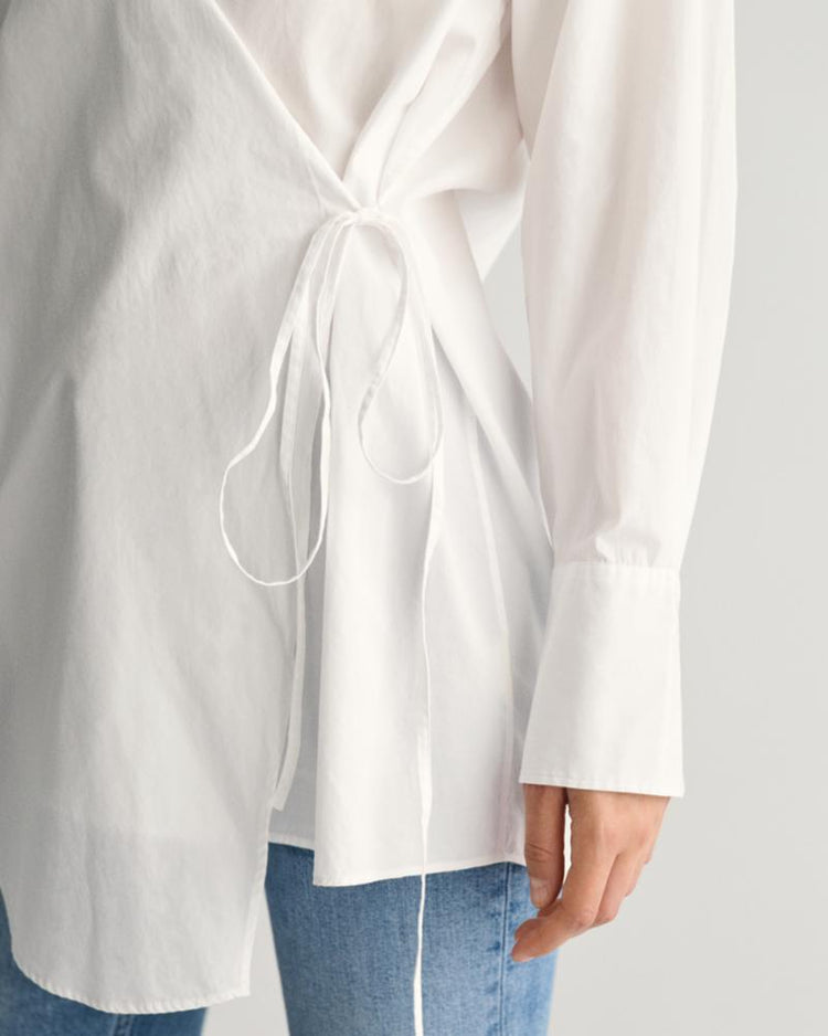 Gant Apparel Womens OS WRAP SHIRT 110/WHITE