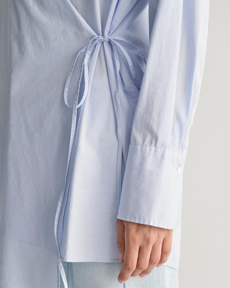 Gant Apparel Womens OS WRAP SHIRT 455/LIGHT BLUE