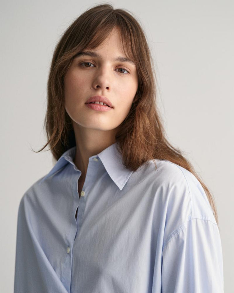 Gant Apparel Womens OS WRAP SHIRT 455/LIGHT BLUE