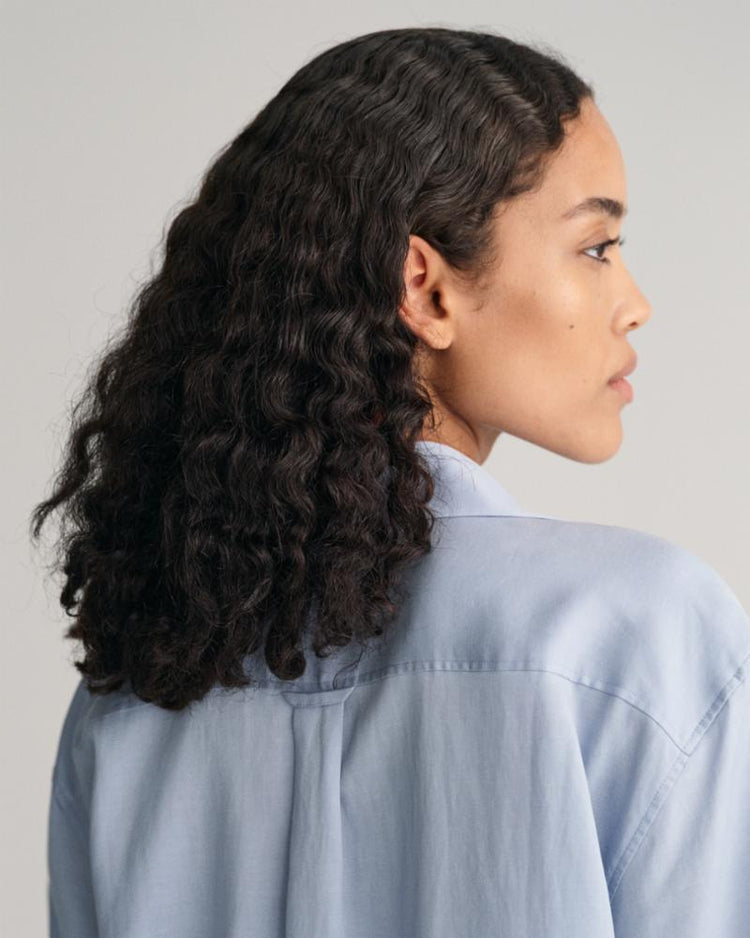 Gant Apparel Womens REL POCKET SS SHIRT 474/DOVE BLUE