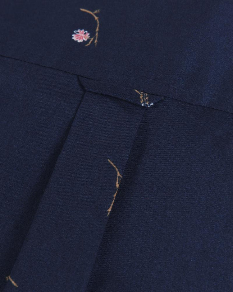 Gant Apparel Womens SMALL FLOWER REGULAR SHIRT 409/CLASSIC BLUE