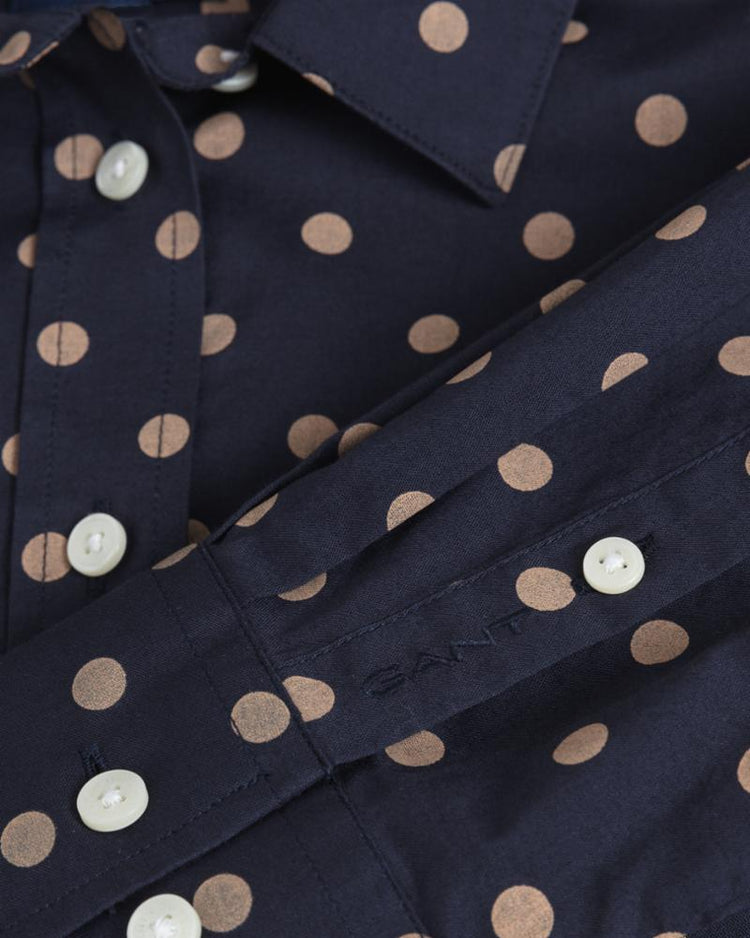Gant Apparel Womens REG DOT SHIRT 433/EVENING BLUE