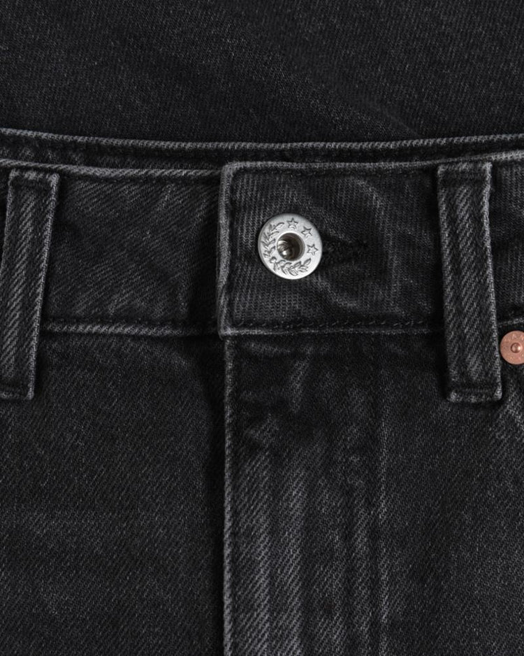 Gant Apparel Womens MIDI DENIM SKIRT WITH SLIT 952/BLACK BROKEN IN