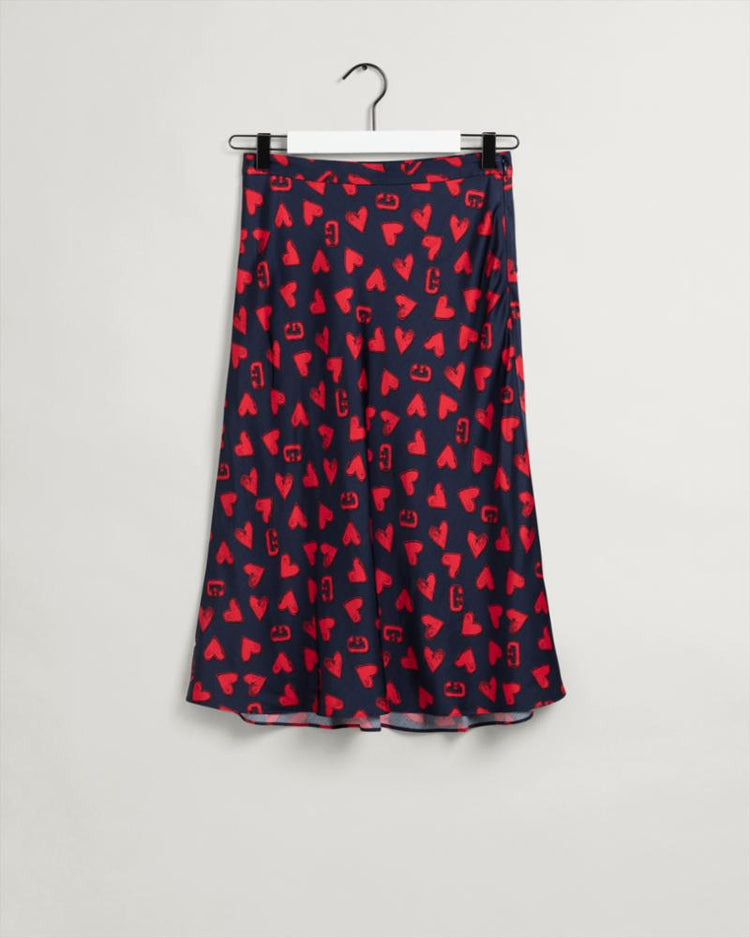 Gant Apparel Womens CV. COLLEGIATE HEART FLUID SKIRT 409/CLASSIC BLUE