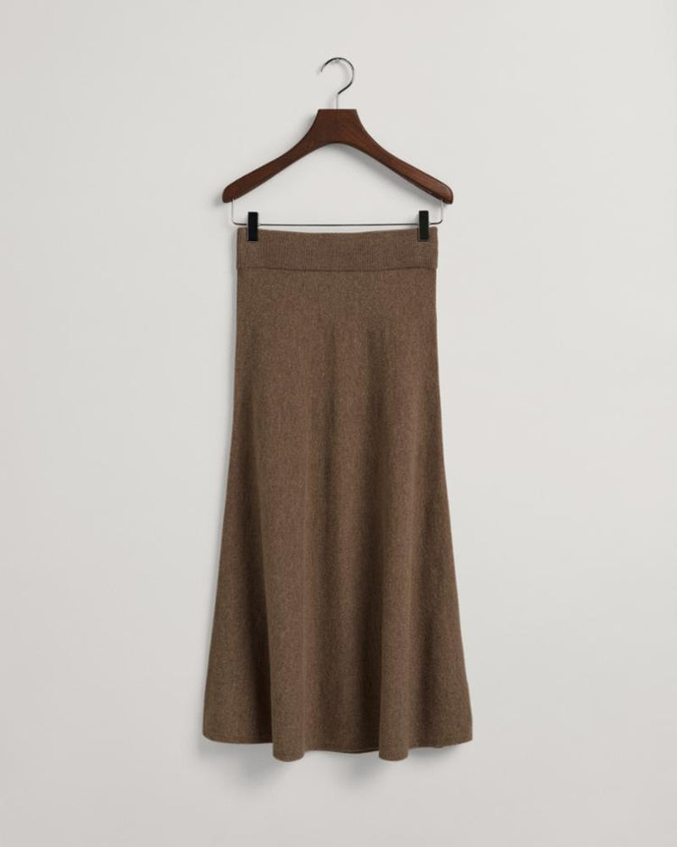 Gant Apparel Womens SUPERFINE LAMBSWOOL SKIRT 247/MOLE BROWN