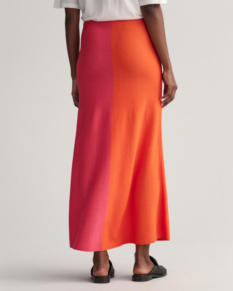 Gant Apparel Womens COLOR BLOCKED KNIT SKIRT 635/MAGENTA PINK