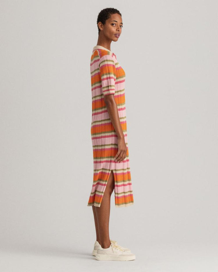 Gant Apparel Womens STRUCTURE STRIPE RUGGER DRESS 105/MULTICOLOR