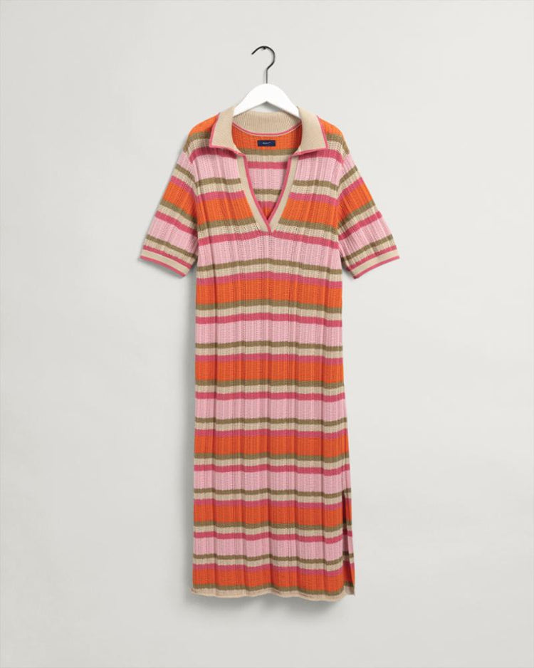 Gant Apparel Womens STRUCTURE STRIPE RUGGER DRESS 105/MULTICOLOR