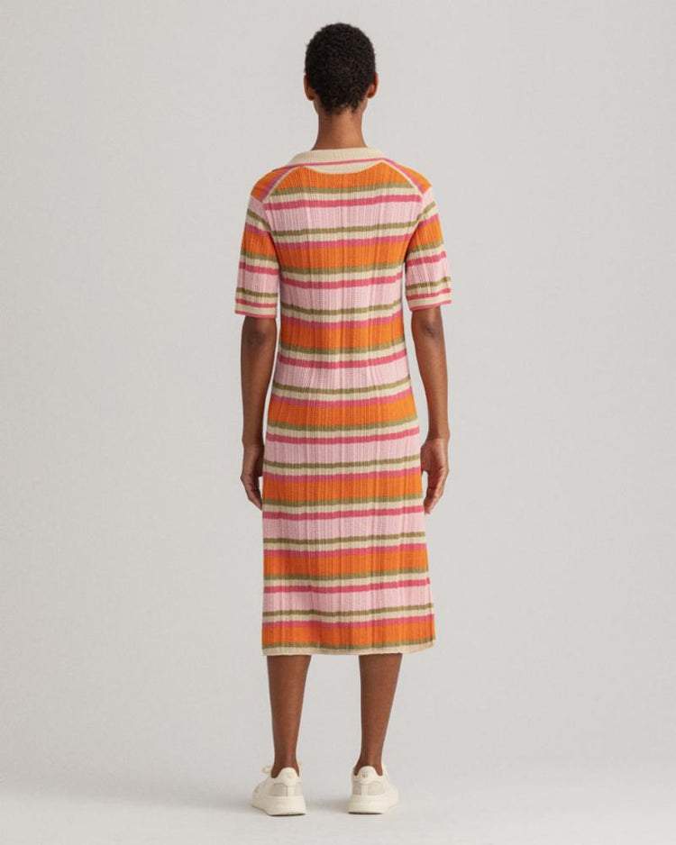 Gant Apparel Womens STRUCTURE STRIPE RUGGER DRESS 105/MULTICOLOR