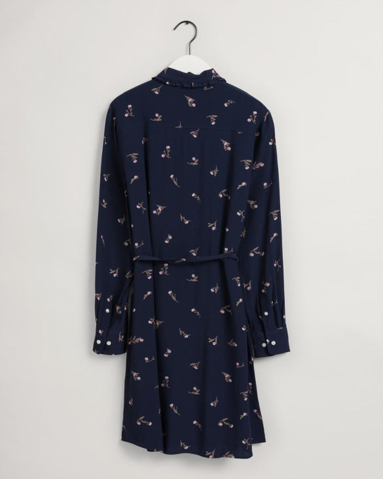 Gant Apparel Womens SMALL FLOWER DRESS 409/CLASSIC BLUE