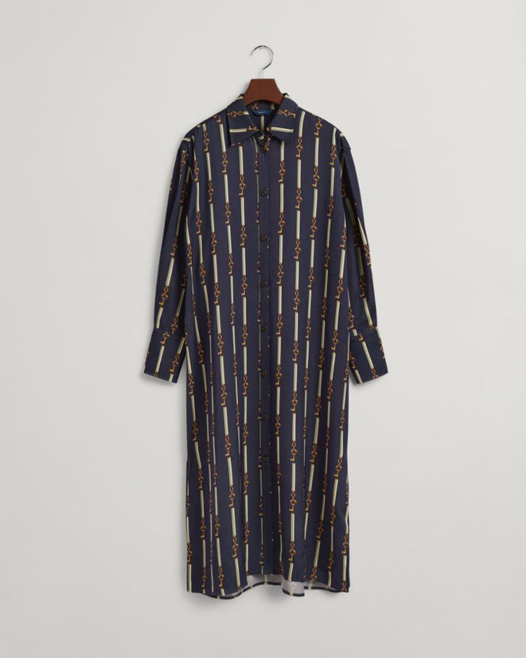 Gant Apparel Womens AMERICAN LUXE SHIRT DRESS 433/EVENING BLUE