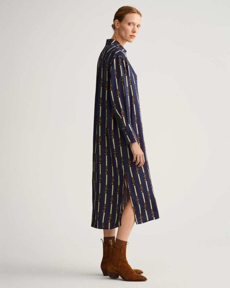 Gant Apparel Womens AMERICAN LUXE SHIRT DRESS 433/EVENING BLUE