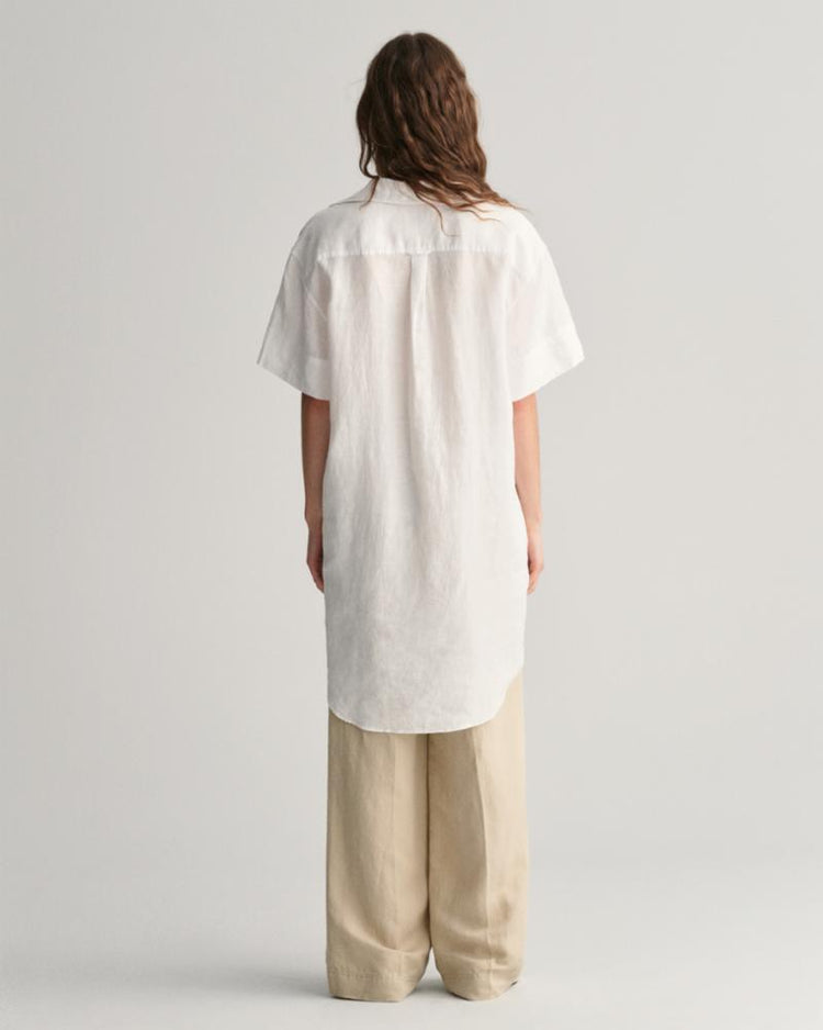 Gant Apparel Womens REL SS LINEN CAFTAN 110/WHITE
