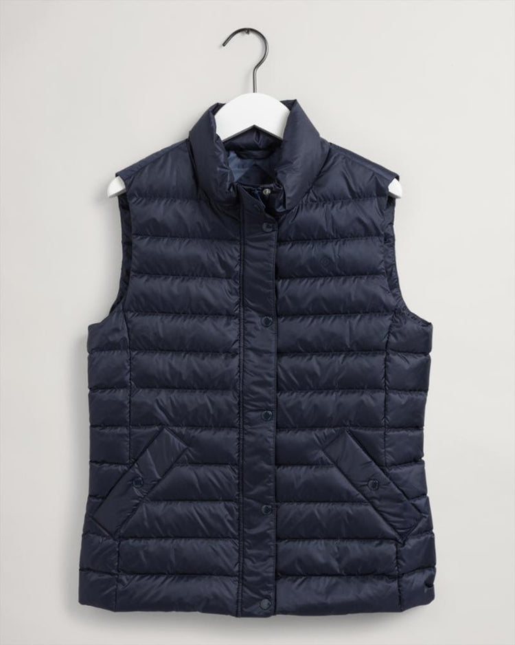 Gant Apparel Womens LIGHT DOWN GILET 433/EVENING BLUE