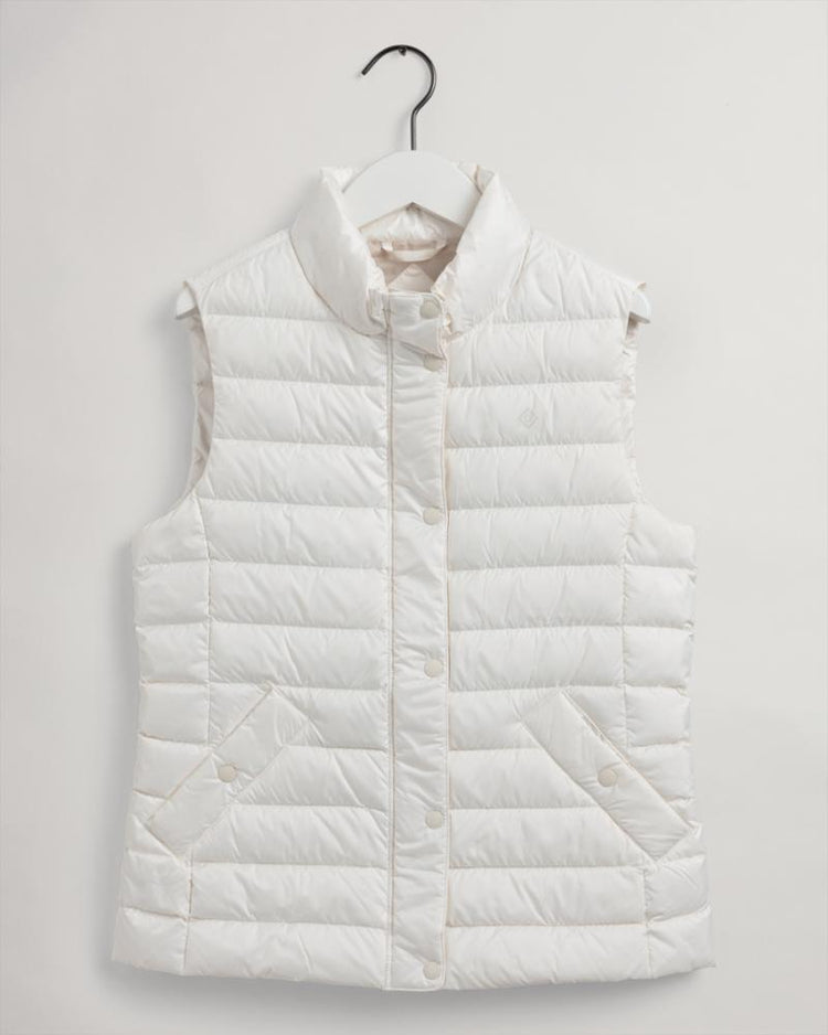 Gant Apparel Womens LIGHT DOWN GILET 130/CREAM