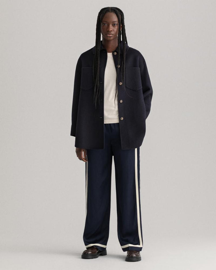 Gant Apparel Womens HANDSTITCHED SHIRT JACKET 433/EVENING BLUE