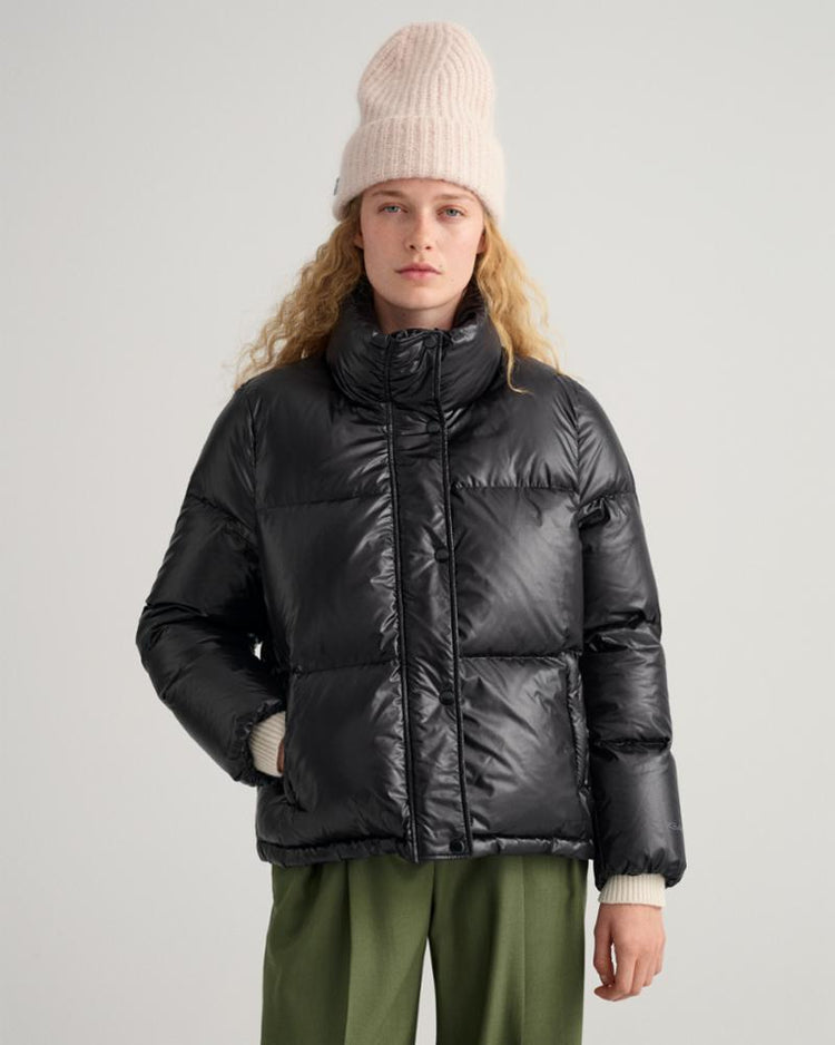 Gant Apparel Womens CROPPED DOWN JACKET 19/EBONY BLACK