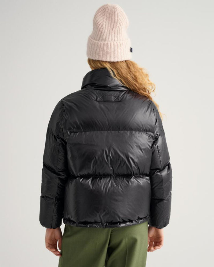 Gant Apparel Womens CROPPED DOWN JACKET 19/EBONY BLACK