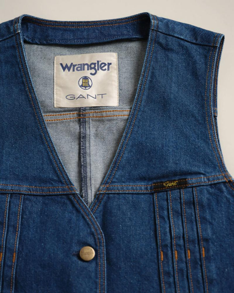Gant Apparel Womens W. DENIM VEST 970/MID BLUE