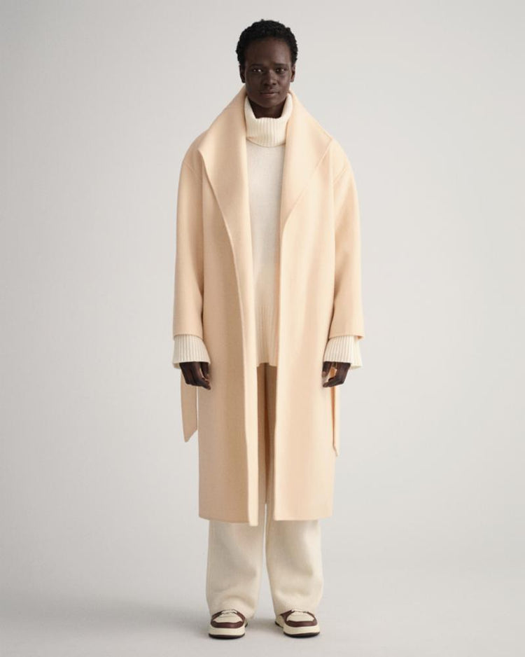 Gant Apparel Womens HANDSTITCHED BELTED COAT 116/LINEN