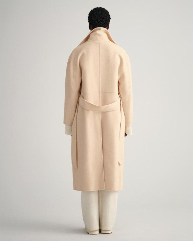 Gant Apparel Womens HANDSTITCHED BELTED COAT 116/LINEN