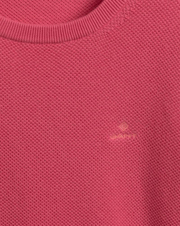 Gant Apparel Womens COTTON PIQUE C-NECK 665/RAPTURE ROSE