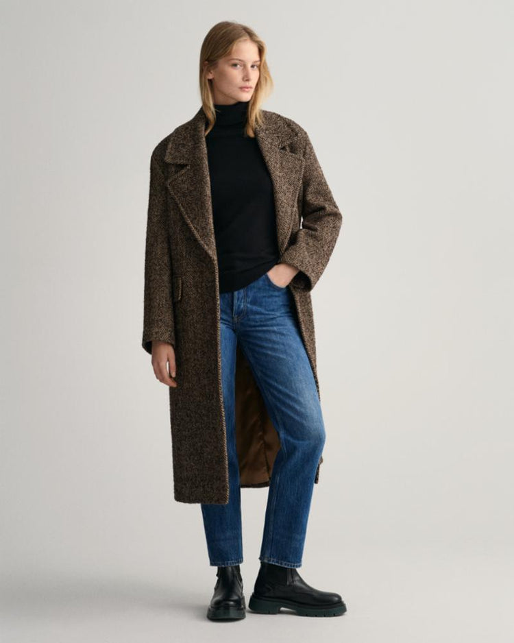 Gant Apparel Womens MD. EXTRAFINE LAMBSWOOL ROLLNECK 5/BLACK