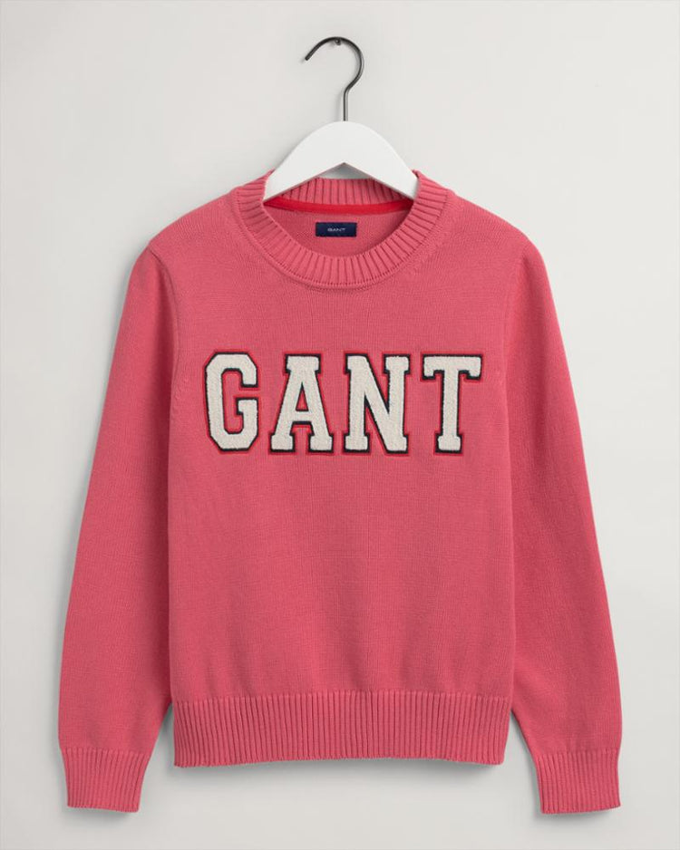 Gant Apparel Womens LOGO COTTON C-NECK 665/RAPTURE ROSE