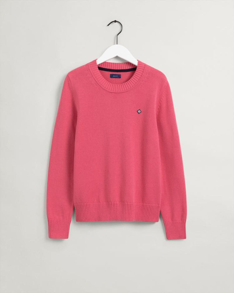 Gant Apparel Womens ORGANIC COTTON C-NECK 665/RAPTURE ROSE
