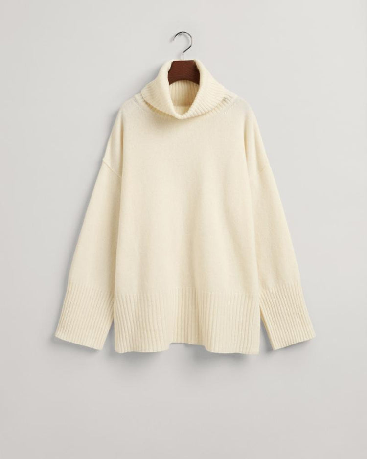 Gant Apparel Womens LOUNGE ROLLNECK SWEATER 130/CREAM