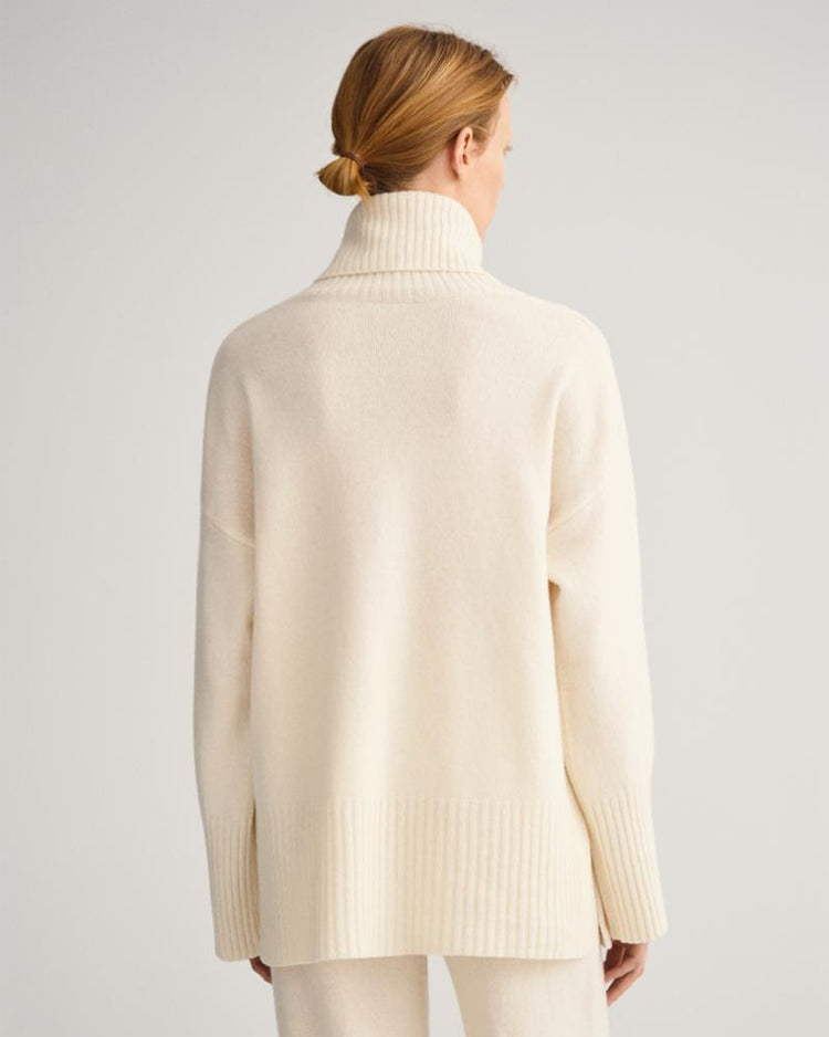Gant Apparel Womens LOUNGE ROLLNECK SWEATER 130/CREAM