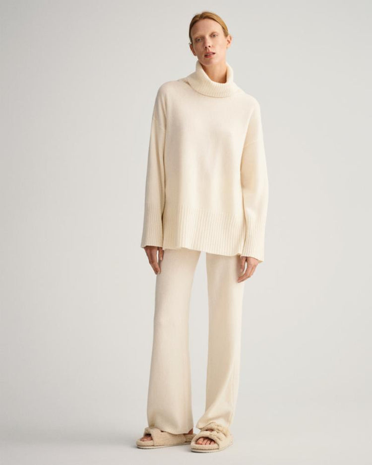 Gant Apparel Womens LOUNGE ROLLNECK SWEATER 130/CREAM