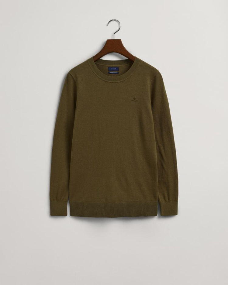 Gant Apparel Womens COTTON CASHMERE C-NECK 369/HUNTER GREEN