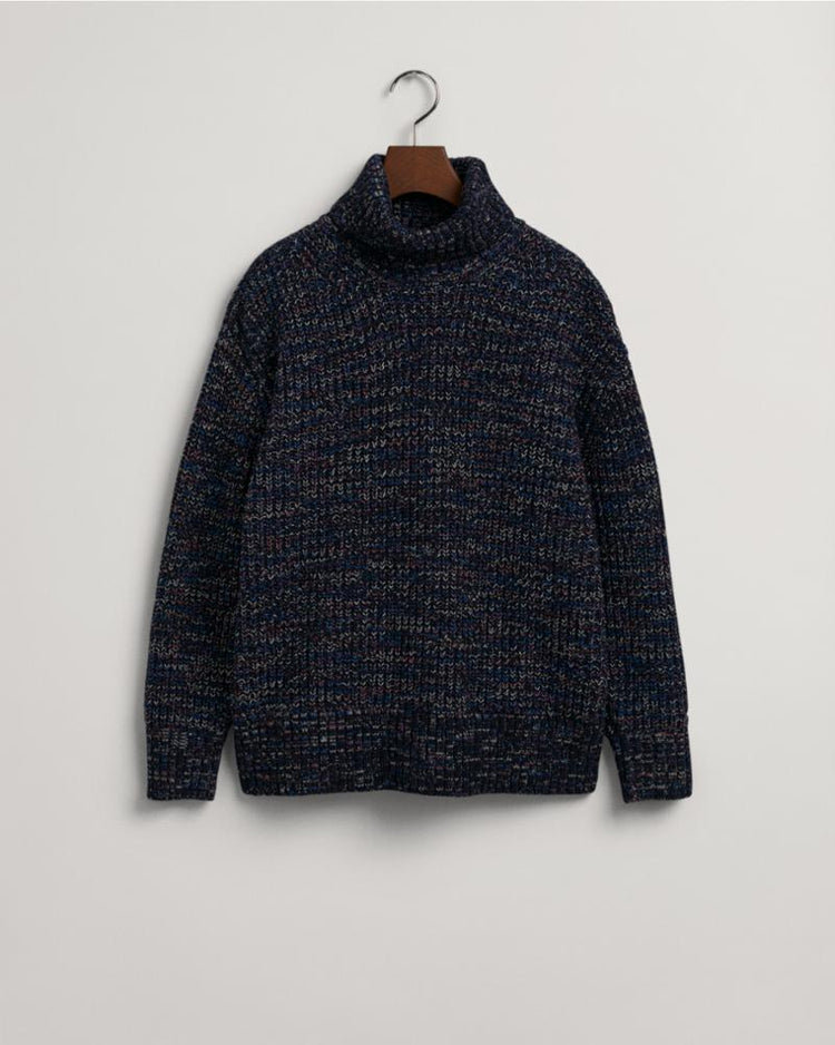 Gant Apparel Womens MULTI COLOR ROLLNECK 433/EVENING BLUE