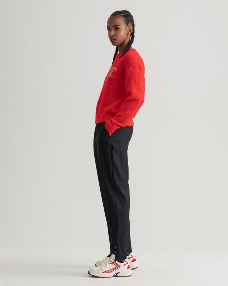 Gant Apparel Womens MOHAIR LOGO C -NECK 630/EQUESTRIAN RED