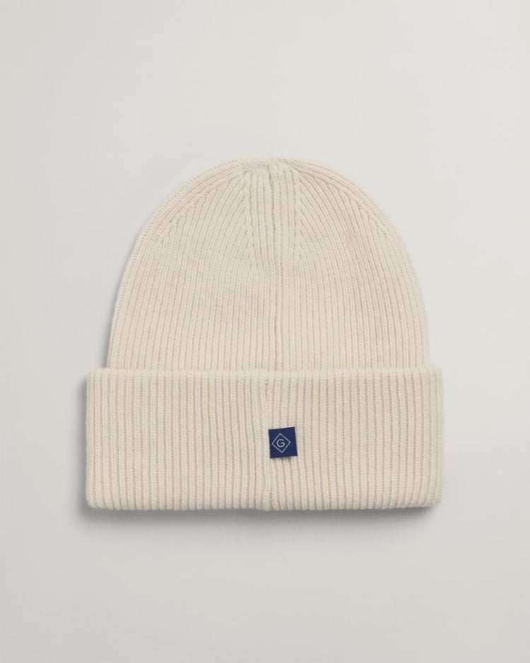 Gant Apparel Womens RIB KNIT BEANIE 130/CREAM
