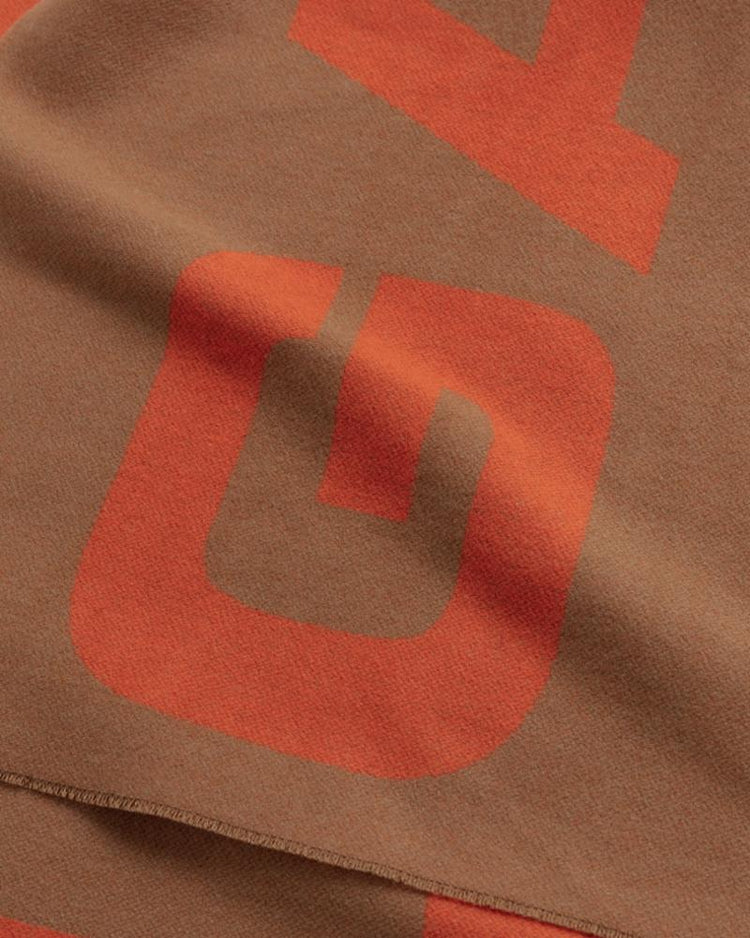 Gant Apparel Womens CONTRAST WOOL SCARF 210/ROASTED WALNUT