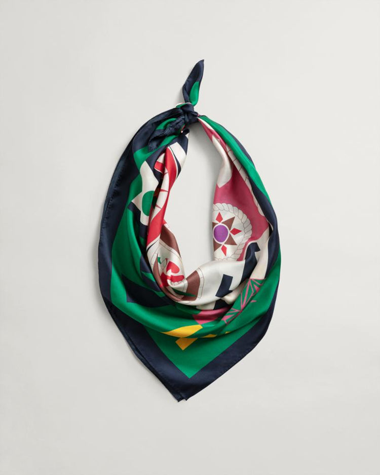 Gant Apparel Womens ROUGH WEATHER SILK SCARF 105/MULTICOLOR