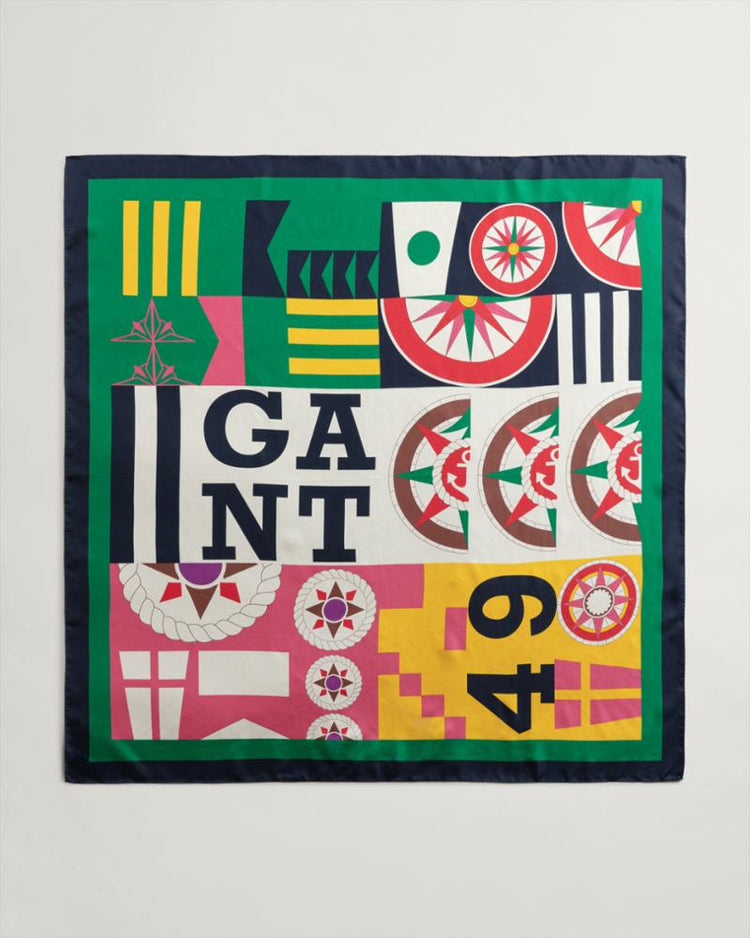 Gant Apparel Womens ROUGH WEATHER SILK SCARF 105/MULTICOLOR