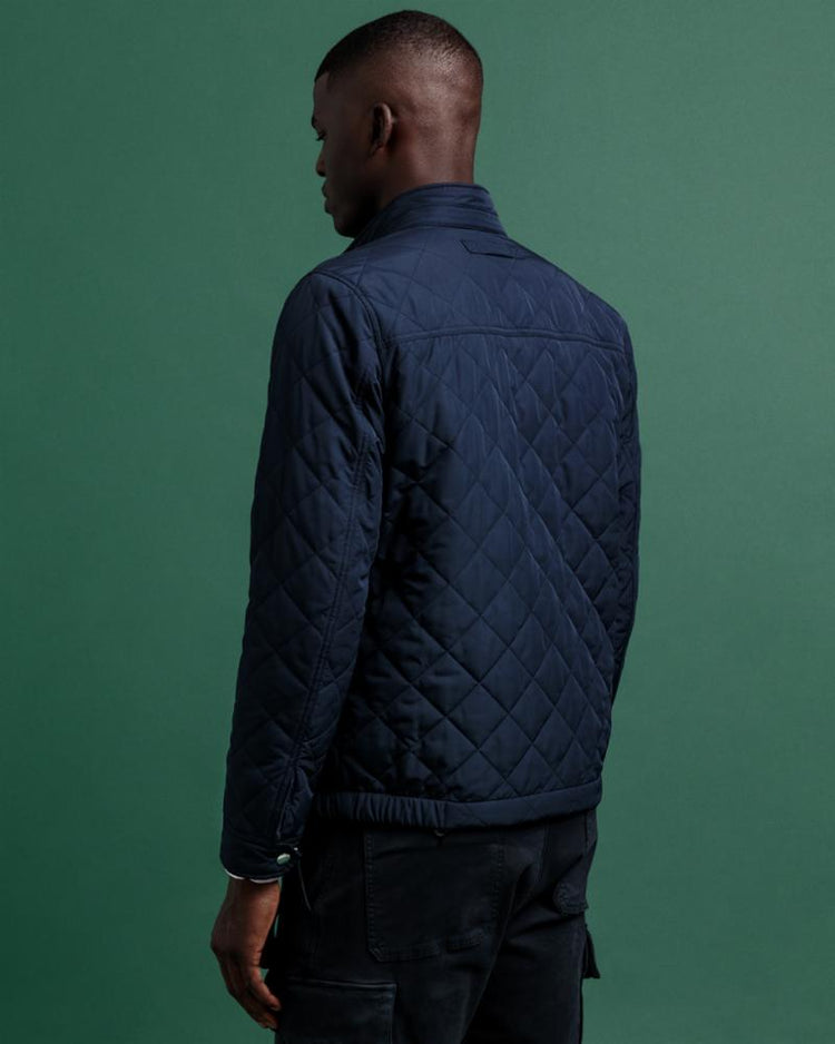 Gant Apparel Mens QUILTED WINDCHEATER 433/EVENING BLUE