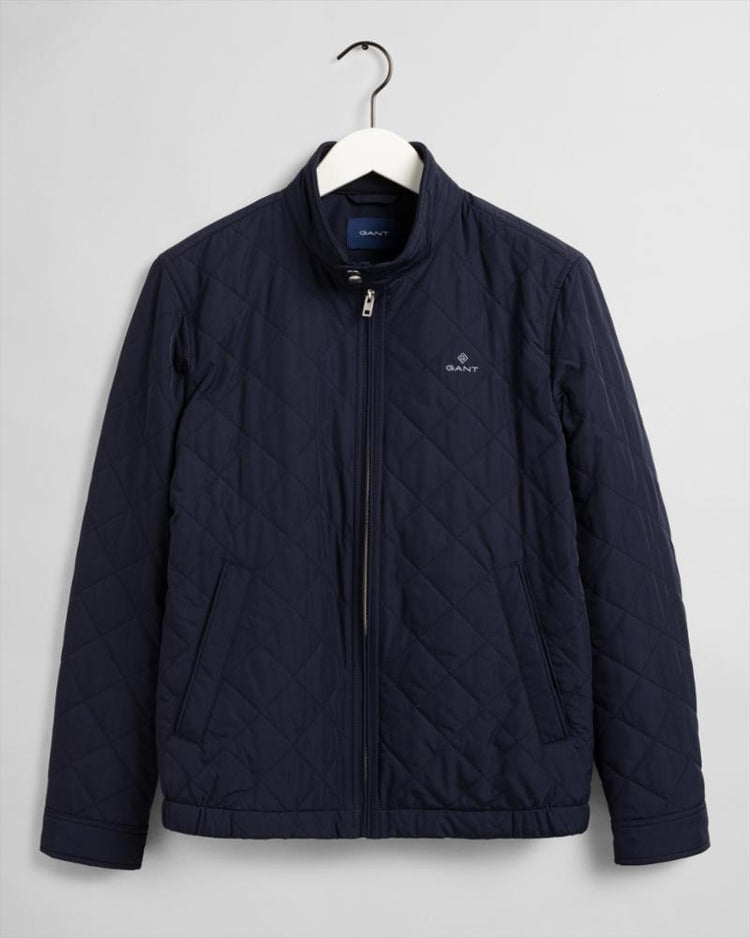 Gant Apparel Mens QUILTED WINDCHEATER 433/EVENING BLUE