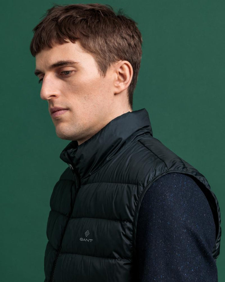 Gant Apparel Mens LIGHT DOWN GILET 5/BLACK